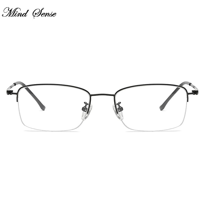 黒の長方形フレーム老眼鏡