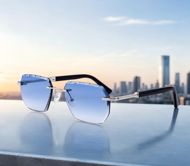 rimmed square sunglasses manufacturer